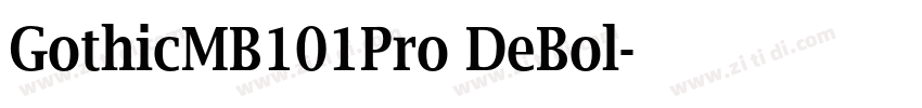 GothicMB101Pro DeBol字体转换